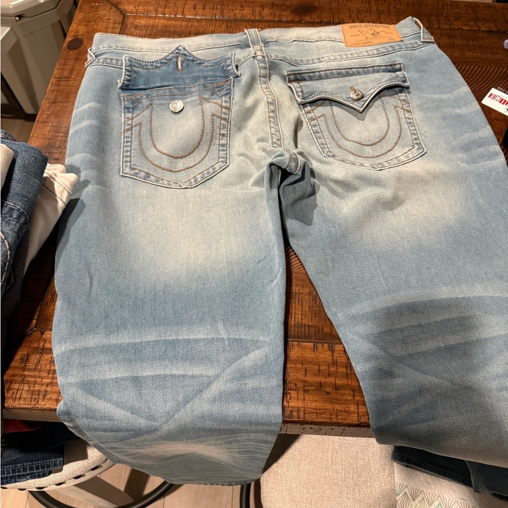 True Religion Light Blue Men's Straight Jeans Like New
